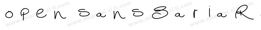 open sans Saria Rob字体转换